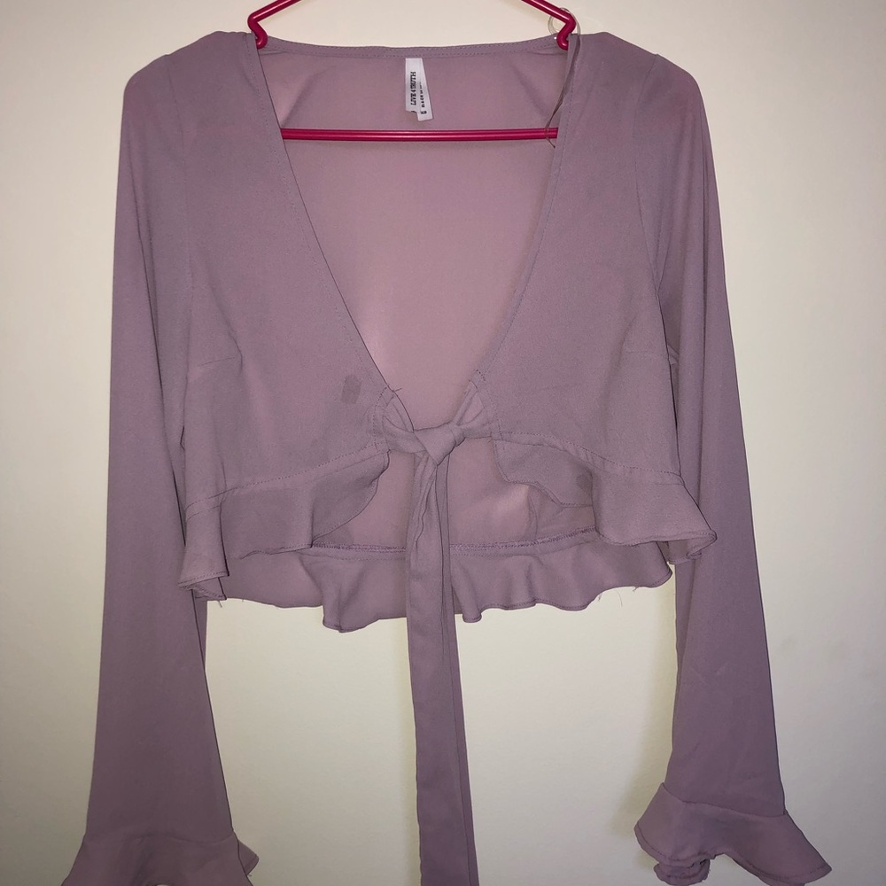 NWT lavender boho top